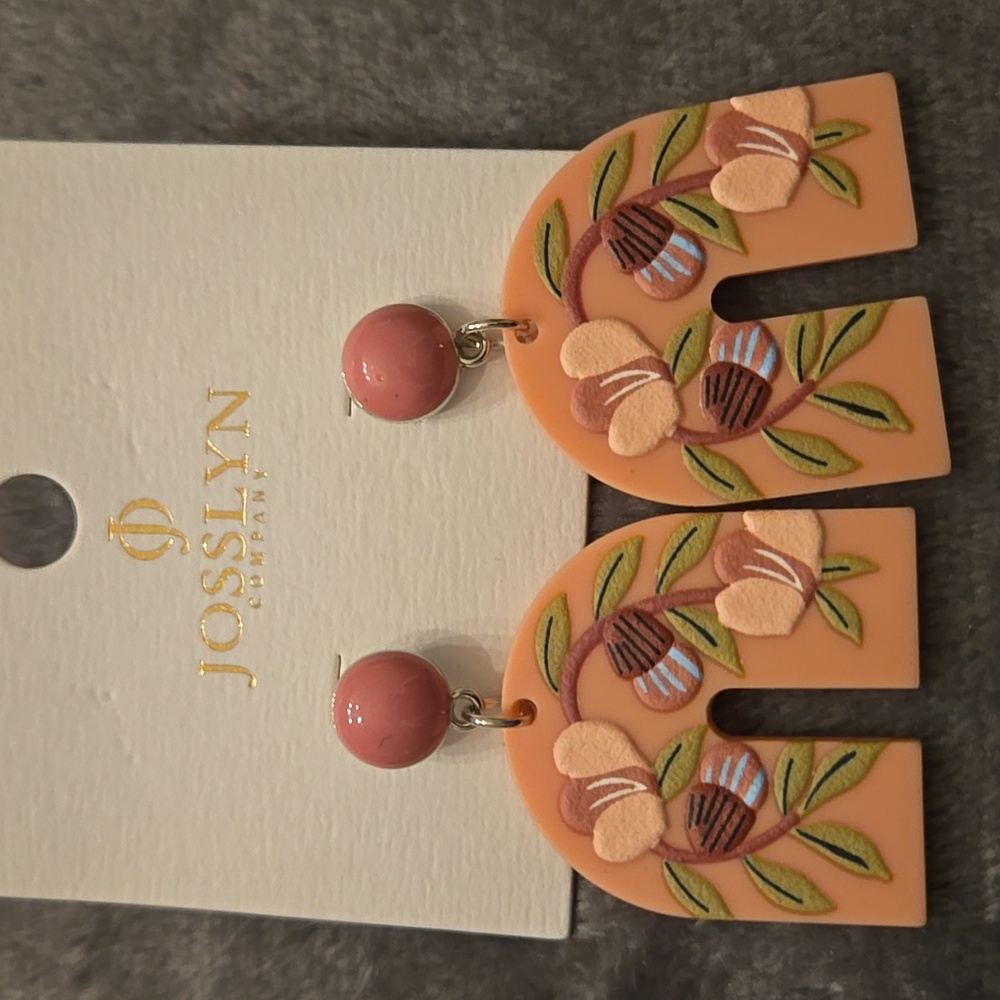 Pink earrings